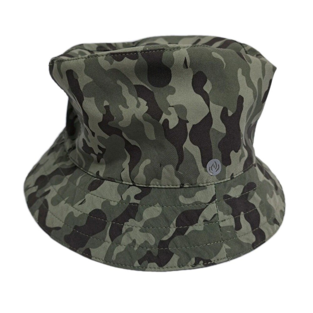 APANA Bucket Hat Cap Women's Reversible Camo Green One Size Lightweight Packable